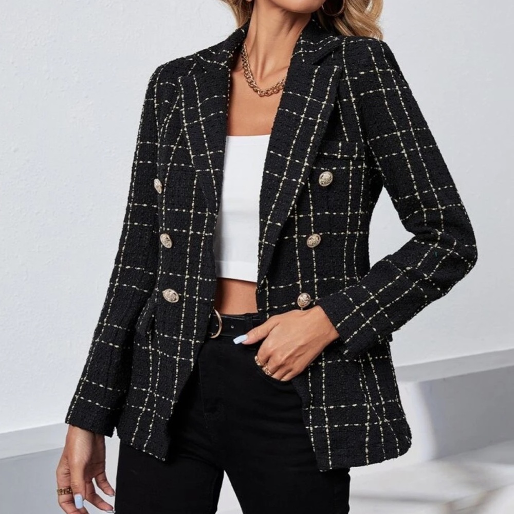 Black with Gold blazer